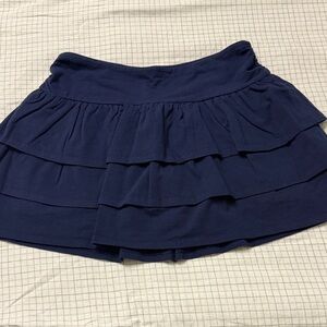 Hollister Dark Blue Tiered Mini Skirt